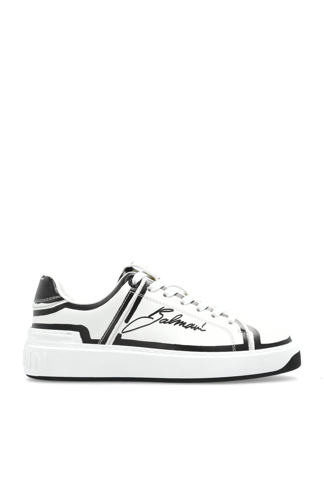 【送料&関税込】Balmain B-court Calf Leather Sneakers Color White Sneakers B-Court Balmain - Vitkac AS